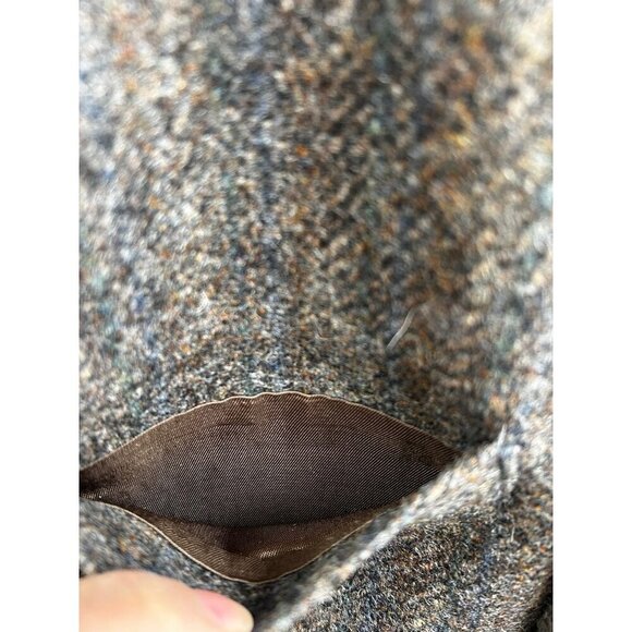 IMPERIAL by HAGGAR Vintage Men's 100% Wool Blazer Size 42R Brown Herringbone - Picture 4 of 8